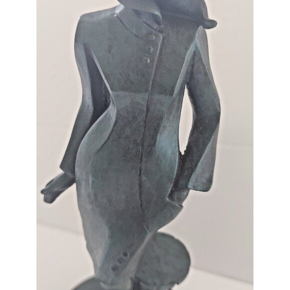 Louis Dionne Hand Made Ceramic Figurine 9 1/4" "Modern Lady in Green" - Picture 10 of 16